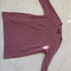 burgundy sweater